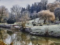 The Frost Is All Over  The title comes from an Irish jig. Well, the frost was all over everything on this morning, and nothing could be seen jigging. The viewpoint is basically the same as that for “Mirror Mirror” also in this collection.	£190
